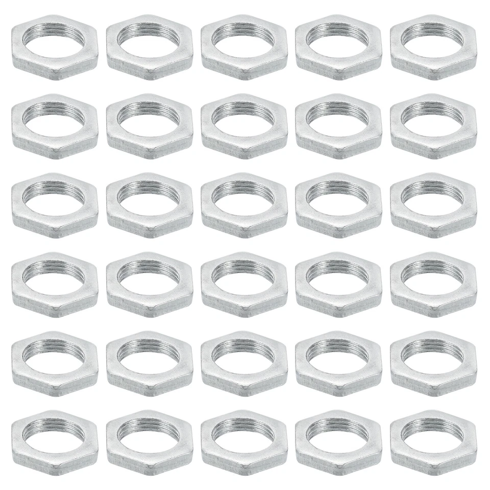 M14x1.0 Stahl Sechskantmuttern 30 Pack Metrische Gewinde Verzinkt 4mm Höhe - Bild 1 von 4