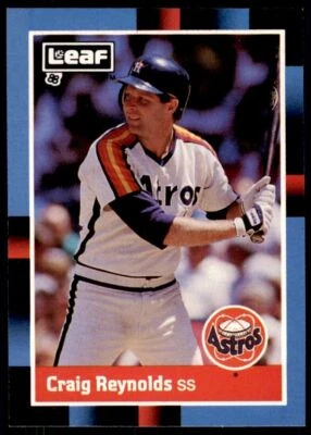 1988 LEAF CRAIG REYNOLDS . HOUSTON ASTROS #205 - Image 1 of 2