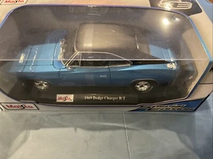 1:18 Maisto 1969 Dodge Charger R/T Car Model Stand Metal Diecast Special Edition - Picture 1 of 2
