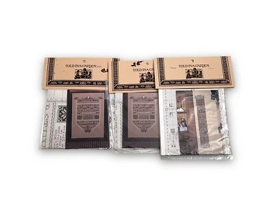 4 Told in a Garden Cross Stitch Patterns Amish Quiltmaker New - Image 1 of 4