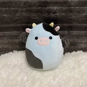 Squishmallows Cillian The Cow Bat Wings Light Blue Black Plush New with Tags - Picture 1 of 7