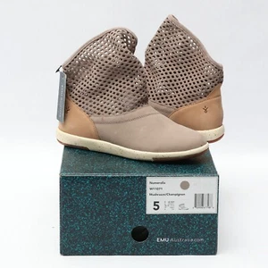 EMU Australia Numeralla Women's Natural Leather Booties in Mushroom, US 5 - NEW - Picture 1 of 20