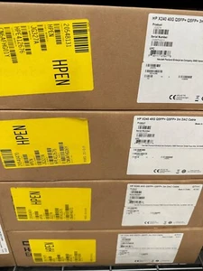 JG327A HPE Networking Comware X240 40G QSFP+ QSFP+ 3m Direct - Brand New Sealed - Zdjęcie 1 z 1