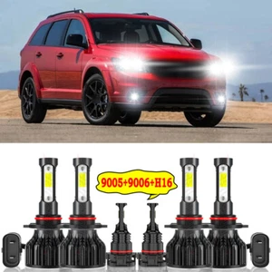 Para For Dodge Journey 2010-2019 6X LED Faro Alto/Bajo Luz Antiniebla Bombillas - Bild 1 von 22