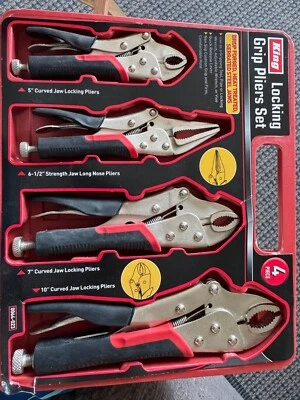 Juego de alicates King Locking Grip (4 piezas) Foto 1 de 3