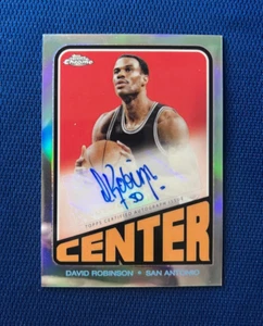 Tarjeta firmada automáticamente Topps 2024 cromada David Robinson Spurs Center #TA-DR - Imagen 1 de 2