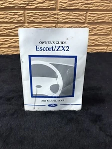 2001 Ford Escort ZX2 ZX 2 Owners Owner's Manual All Models - Bild 1 von 3