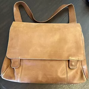 Levenger Messenger Briefcase made in England Supple Leather Handmade - Picture 1 of 24