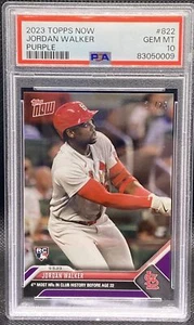 🔥 JORDAN WALKER Rookie /25 St. Louis Cardinals RC 2023 Topps Now 822- PSA 10 🔥 - Picture 1 of 2