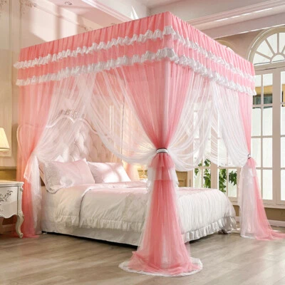 China Canopy Netting With Stainless Steel Tubes Mosquito Net Romantic 2 Ply New - Image 1 of 4