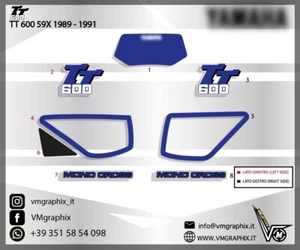 Aufkleber TT 600 59x 59 X 1988 - 1991 Grafik/Stickers/Decal/Graphics - Bild 1 von 1