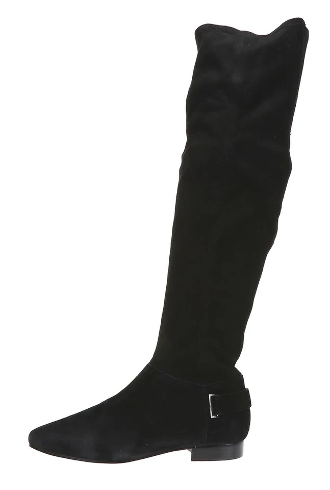 Botas French Connection para mujer negras de gamuza y tela sobre la rodilla talla 7 229119 Foto 1 de 4