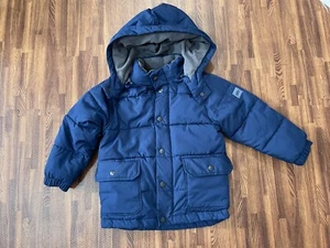 Baby Gap Kids Jacket Hooded Zipper / Snap Front Blue Size 4 Years - Picture 1 of 5