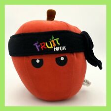 ❤️Fruit Ninja Nanco Apple Plush Stuffed Toy 6" Head Band Food❤️