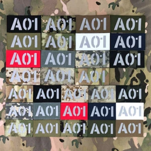 Custom Laser Cut IR IFF Infrared Reflection Patch Radio Call Sign Gray Letters - Picture 1 of 35
