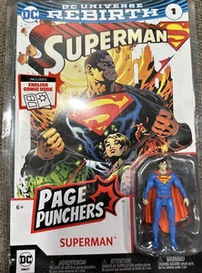McFarlane DC Page Punchers SUPERMAN 3" Figure + Rebirth Comic Book New - Picture 1 of 2