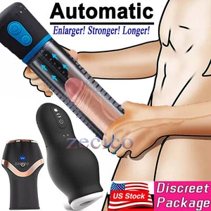 Automatic HandsFree Male Masturbaters Sucking Cup Stroker For Men use Lubricants - Picture 1 of 75