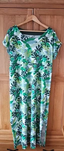 Weird Fish Lovely Long / Maxi Style Dress Abstract Botanical Pattern Size 18 - Picture 1 of 21