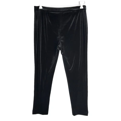 Tahari Velvet Holiday Designer Stretchy New Years Eve Dress Pants Women 12 35x28 - Image 1 of 4