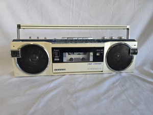 Vintage Sanyo M7770K Portable Boombox Stereo Radio Cassette Recorder Working  - Picture 1 of 22