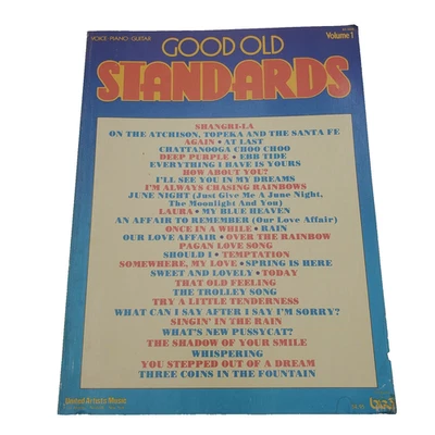 Good Old Standards Volume 1 Voice Piano Guitar United Artists Music 1990s - Image 1 of 4