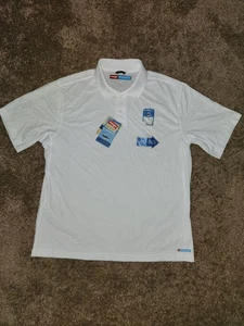 NWT Wrangler Breath-Dri Wicking Men's White Short Sleeve Polo Shirt Size Large - Picture 1 of 13