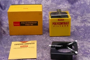 Kodak Polycontrast Filter Set Model A 7 Filters with Filter Holder In Box - Picture 1 of 3