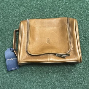 NEW!! LINKS & KINGS CROWN TRAVEL CADDY TOILETRY TAN $99 BUY IT NOW!!! - Picture 1 of 2