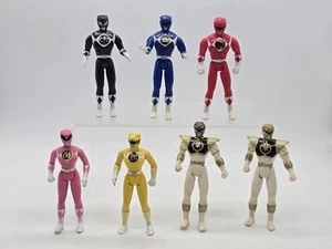 Lotto 6 mini action figure Saban Power Rangers 4" Mighty Morphin 1995 vintage - Foto 1 di 19