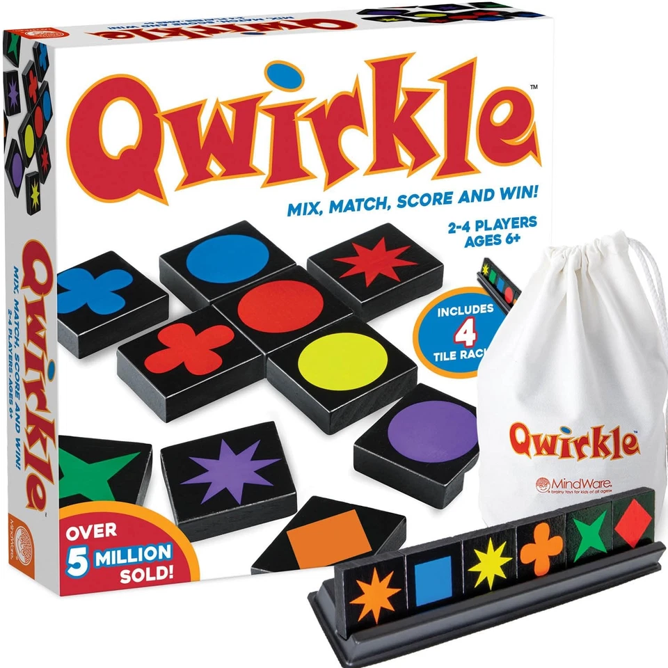 PRE-OWNED "QWIRKLE" BY MINDWARE - AGES 6 - 2 TO 4 PLAYERS -