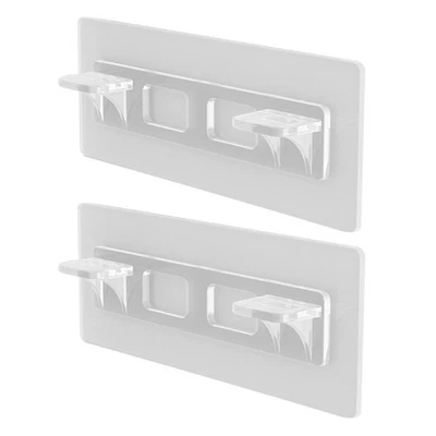 Shelf Holder Shelf Support Clips Self Adhesive Pegs for Closet Cabinet Shelf - Image 1 of 4