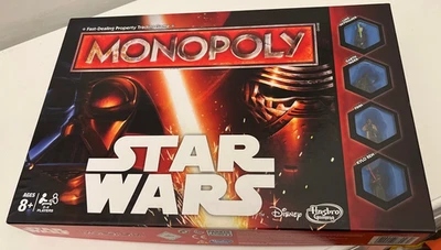 MONOPOLY STAR WARS FORCE AWAKENS EDITION HASBRO 2015 COMPLETE GOOD CONDITION - Image 1 of 4
