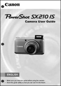 Canon Powershot SX210 IS Digital Camera User Instruction Guide Manual - Foto 1 di 1