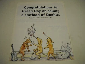 GREEN DAY Congrats on selling S...load of DOOKIE original 1994 Promo Display Ad - Picture 1 of 1