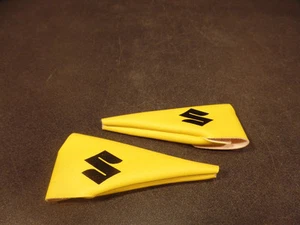 YELLOW SUZUKI CONTROL LEVER COVER SET  - Picture 1 of 6