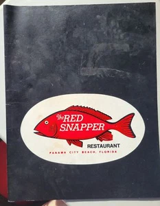 1975 The Red Snapper Restaurant Panama City Beach Florida Speisekarte Original Vintage - Bild 1 von 5