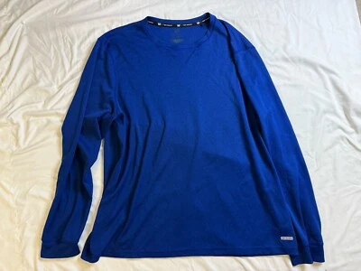 Camisa deportiva de manga larga con cuello redondo azul Tek Gear DryTEK para hombre talla XL EN MUY BUENA CONDICIÓN Foto 1 de 3