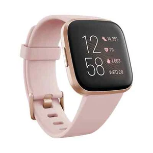 Fitbit Versa 2 Activity Tracker Smartwatch - Petal Band / Copper Rose Case - Picture 1 of 1