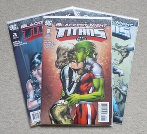 Blackest Night Titans #1, #2 & #3 Complete Mini-Series VFN (2009) DC Comics - Picture 1 of 6