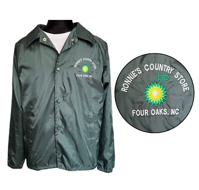 Vintage BP Gas Station Jacket 90s Ronnie's Country Store Windbreaker - Size M - Image 1 of 4