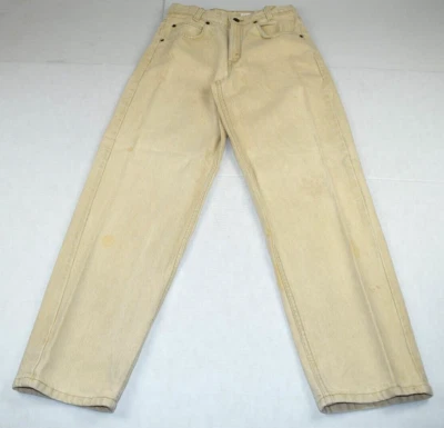 Vintage Levi's 580 Jeans W27 L30 Student Beige Slim Straight Leg Made USA c.1993 - Image 1 of 4