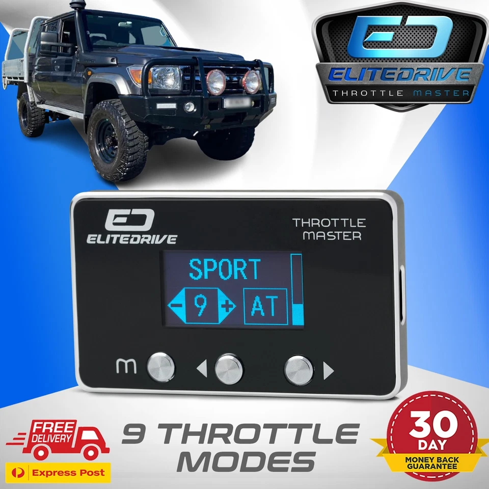 EliteDrive Throttle Controller for Toyota Landcruiser 76 78 79 Series 2009- 2025 - image 1 of 4