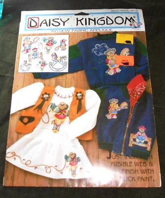 Daisy Kingdom Cowboy Bears Western No Sew Fabric Applique Crafts Set NEW - Imagem 1 de 2