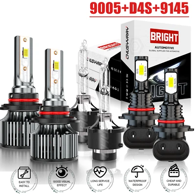 For Lexus LS600h 5.0L 2008-2012 LED HID Headlight High Low Beam + Fog Light Bulb - Image 1 of 4