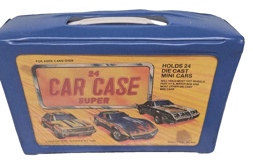 Tara Toy Corp 24 Super Car Case Holds 24 Diecast Mini Cars No. M18 Made In USA - Image 1 of 4
