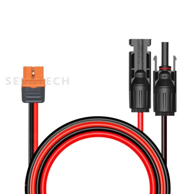 10 AWG XT60i Female to Solar Connector Solar Panel Extension Charging Cable - Image 1 of 4