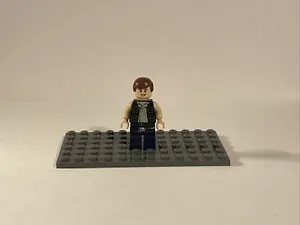 Lego Star Wars Han Solo Minifigure Dark Blue Legs Vest with Pockets sw0539 75030 - Picture 1 of 3