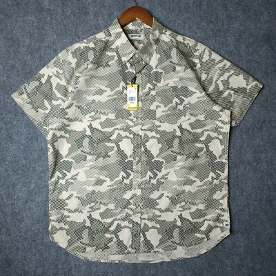 Caterpillar Foundation Short Sleeve Shirt Mens XL Green Marshland Camouflage NWT - Image 1 of 4
