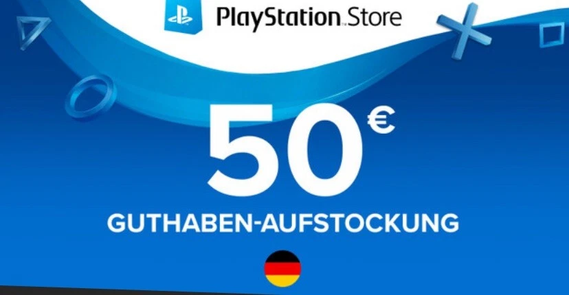 PlayStation Network Card PSN 50 Euro Guthaben Code Deutschland Chatnachricht - Bild 1 von 1