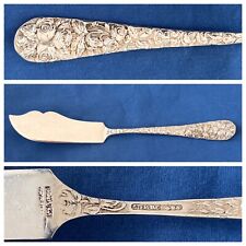 7 1/4” Master Butter Knife NO MONO Baltimore Rose by Schofield Sterling Silver